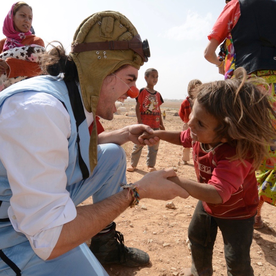 Guillaume Vermette Clown Humanitaire Jordanie Camps réfugiés syriens